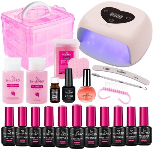 Kit Oja Semipermanenta SensoPRO Milano PRESTIGIO Studio + Lampa UV-Kit Unghii > Kit Oja Semipermanenta
