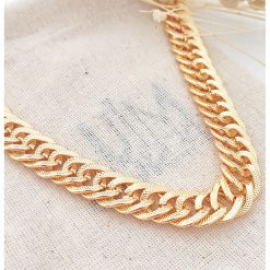 Lant lat cu design plat-FEMEI/GENTI SI ACCESORII/Bijuterii-GENTI SI ACCESORII/Bijuterii