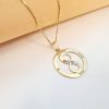 Lantisor Iubire Infinita - 4 nume - Argint 925 placat cu Aur 18K si cristale Swarovski-Personalizate >> Ocazie >> Bijuterii cu nume