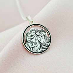 Lantisor cu medalion rotund - Împreună Mereu - tata