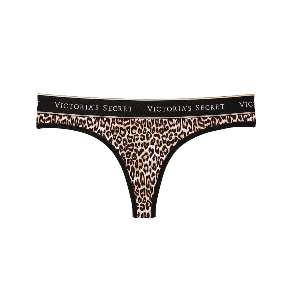 Logo cotton thong panty m-Imbracaminte-