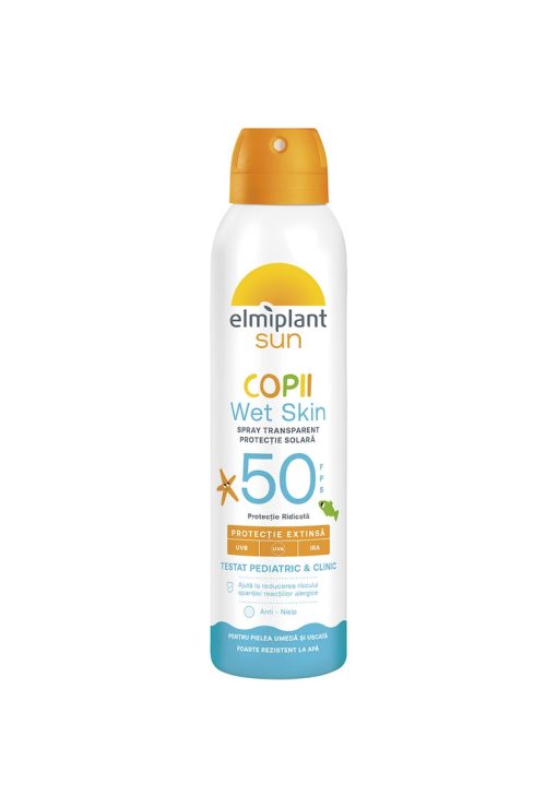 Lotiune spray protectie solara pentru copii SPF50 -  Wetskin - 150ml-FETE/GENTI SI ACCESORII/Produse cosmetice-GENTI SI ACCESORII/Produse cosmetice