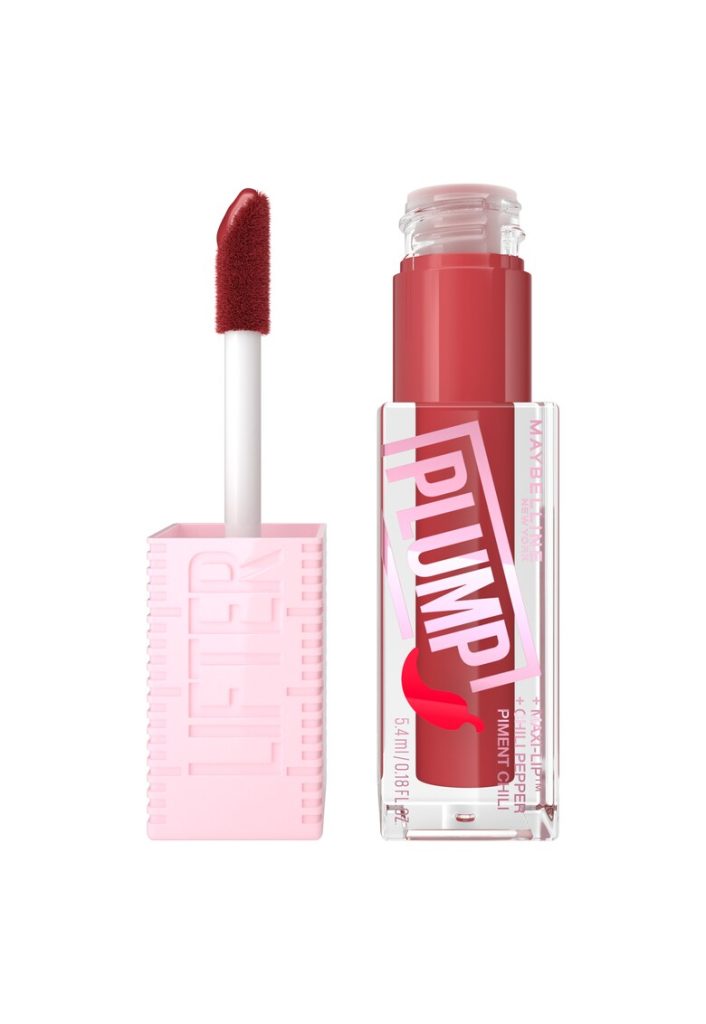 Luciu de buze cu efect de marire Maybelline New York Lifter Plump - 006 Hot Chili - 5 -4 ml-FEMEI/INGRIJIRE COSMETICA/Produse cosmetice-INGRIJIRE COSMETICA/Produse cosmetice