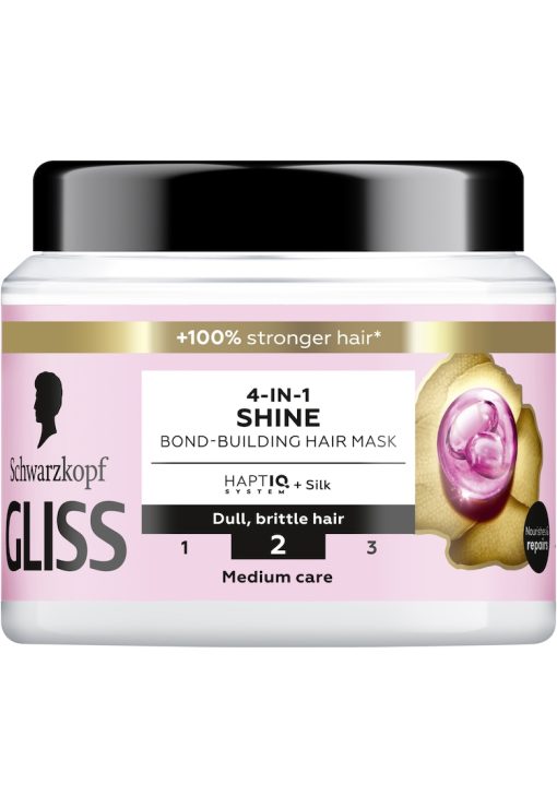 Masca de par Schwarzkopf  4 in 1 Liquid Silk Hair Repair pentru stralucire - 400ml-FEMEI/GENTI SI ACCESORII/Produse cosmetice-GENTI SI ACCESORII/Produse cosmetice