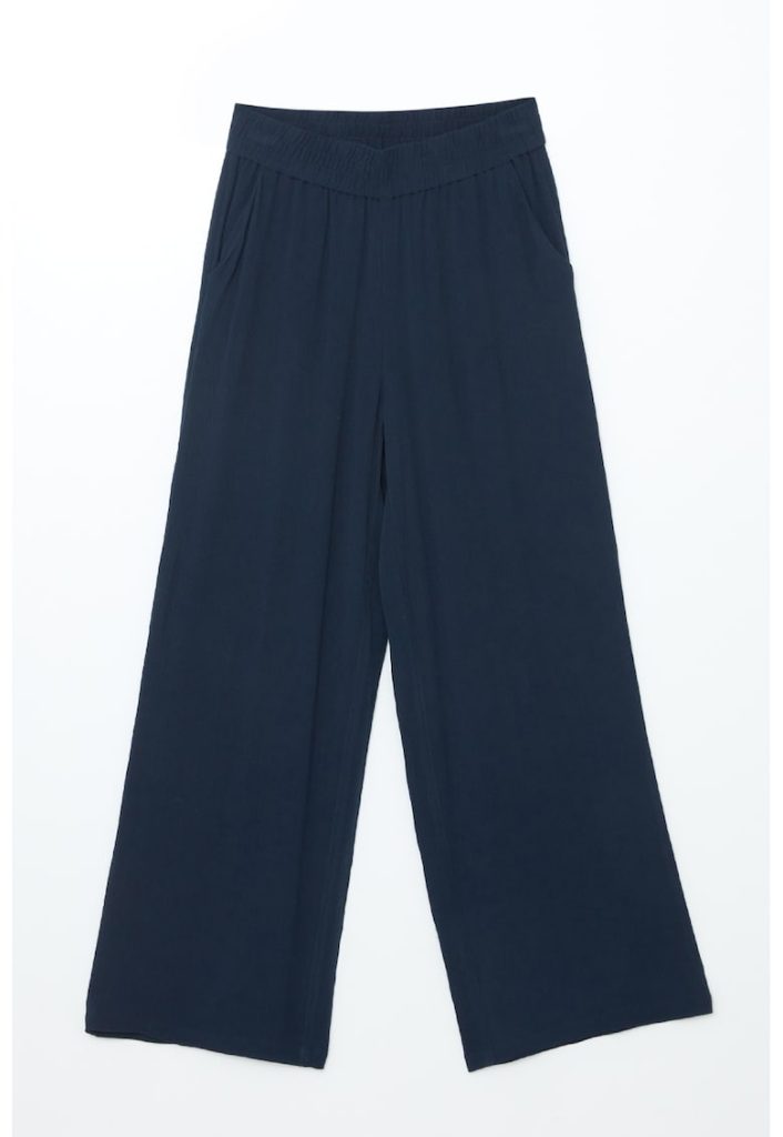 Pantaloni ampli cu talie elastica-FEMEI/IMBRACAMINTE/Pantaloni si colanti-IMBRACAMINTE/Pantaloni si colanti