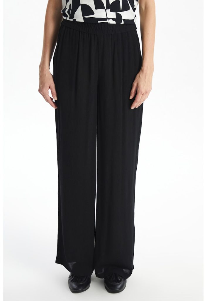 Pantaloni ampli cu talie elastica-FEMEI/IMBRACAMINTE/Pantaloni si colanti-IMBRACAMINTE/Pantaloni si colanti