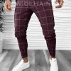 Pantaloni barbati casual regular fit grena B7945 B7-3.1-Pantaloni > Pantaloni casual