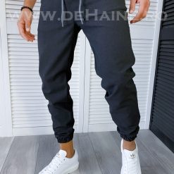 Pantaloni barbati conici gri inchis casual B6300 P20-2.1-Blugi barbati