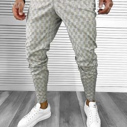 Pantaloni barbati eleganti gri B1843 D2-5.4-Pantaloni > Pantaloni eleganti