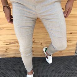 Pantaloni barbati eleganti gri ZR A1523 H9-Pantaloni > Pantaloni eleganti