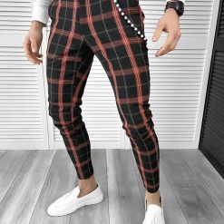 Pantaloni barbati eleganti in carouri 10404 D3-5.3-Pantaloni > Pantaloni eleganti
