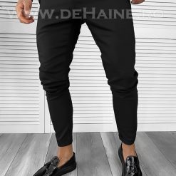 Pantaloni barbati eleganti negri B1734 B8-Pantaloni > Pantaloni eleganti
