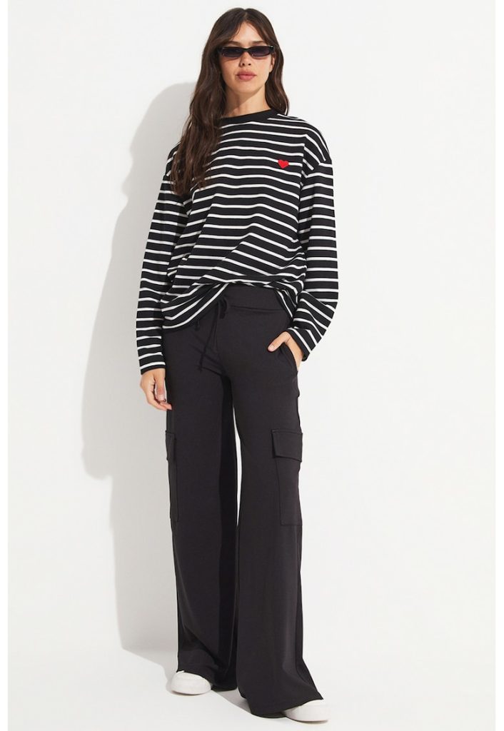 Pantaloni cargo cu croiala ampla-FEMEI/IMBRACAMINTE/Pantaloni si colanti-IMBRACAMINTE/Pantaloni si colanti