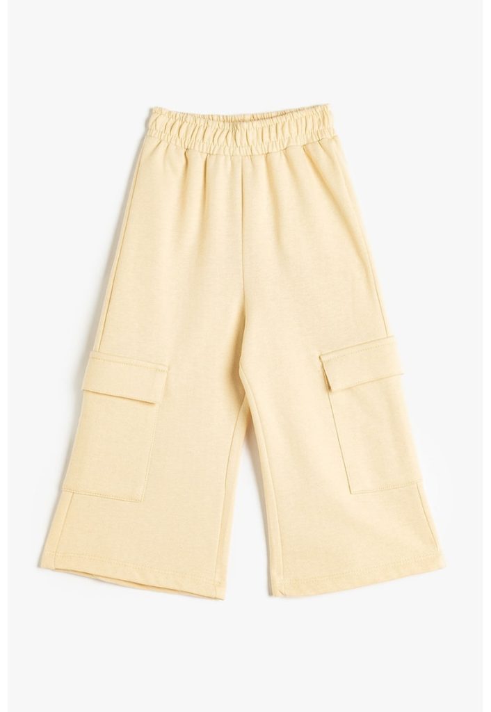 Pantaloni cargo de trening din bumbac-FETE/IMBRACAMINTE/Blugi-IMBRACAMINTE/Blugi