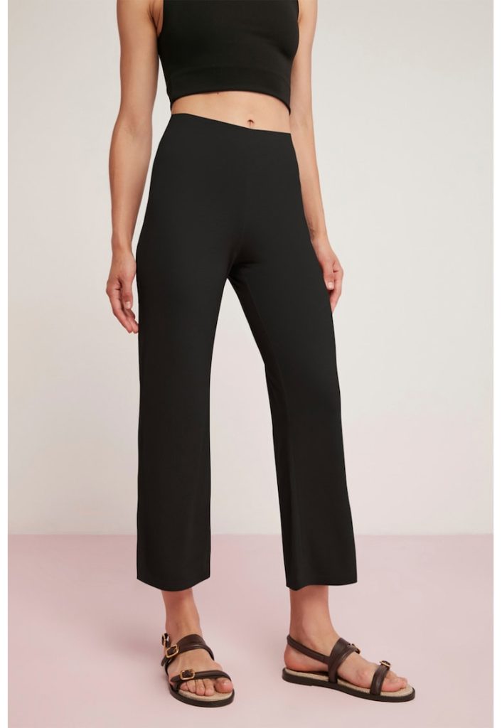 Pantaloni crop cu talie inalta-FEMEI/IMBRACAMINTE/Pantaloni si colanti-IMBRACAMINTE/Pantaloni si colanti
