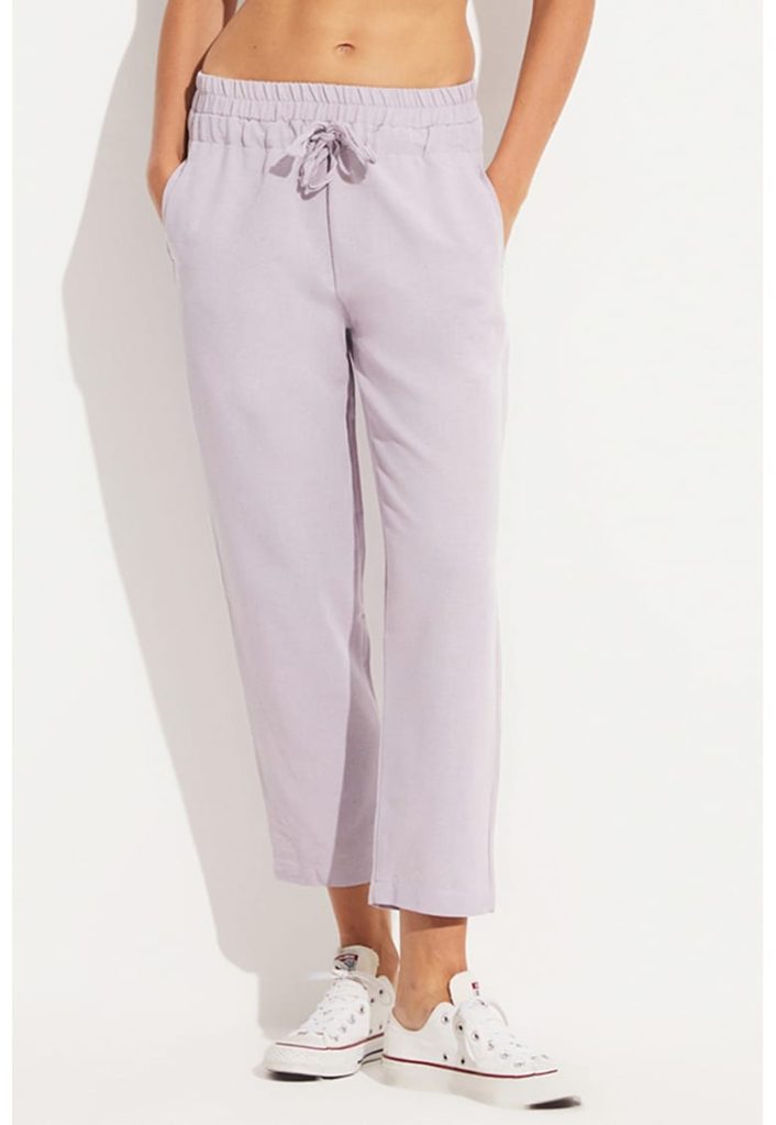 Pantaloni crop din amestec de in-FEMEI/IMBRACAMINTE/Pantaloni si colanti-IMBRACAMINTE/Pantaloni si colanti