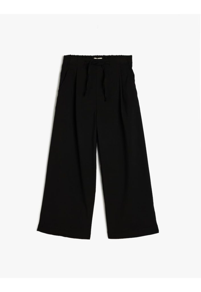 Pantaloni cu croiala ampla si snur de ajustare in talie-FETE/IMBRACAMINTE/Blugi-IMBRACAMINTE/Blugi