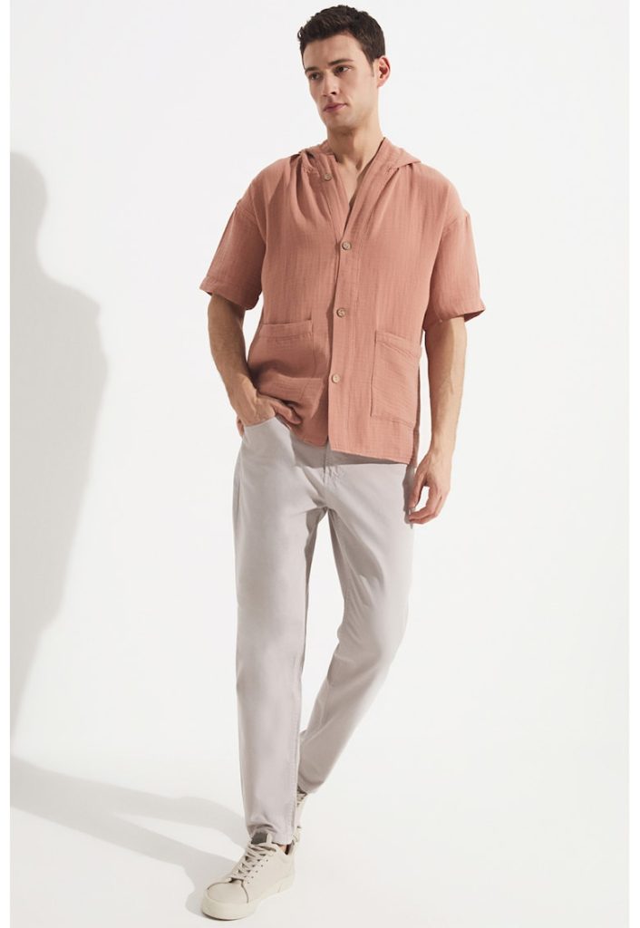Pantaloni cu croiala conica si buzunare-BARBATI/IMBRACAMINTE/Pantaloni si colanti-IMBRACAMINTE/Pantaloni si colanti