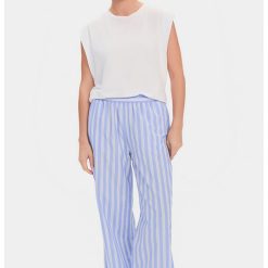 Pantaloni cu model in dungi si buzunare laterale-FEMEI/IMBRACAMINTE/Pantaloni si colanti-IMBRACAMINTE/Pantaloni si colanti