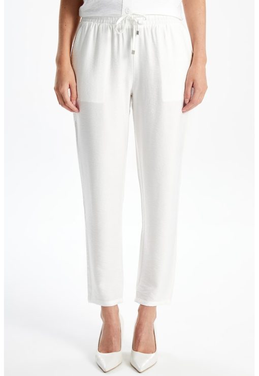 Pantaloni cu snur in talie-FEMEI/IMBRACAMINTE/Pantaloni si colanti-IMBRACAMINTE/Pantaloni si colanti