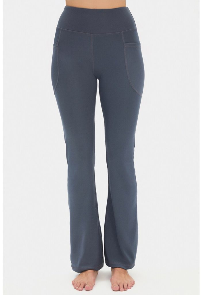 Pantaloni cu talie inalta si buzunare laterale-FEMEI/IMBRACAMINTE/Pantaloni si colanti-IMBRACAMINTE/Pantaloni si colanti