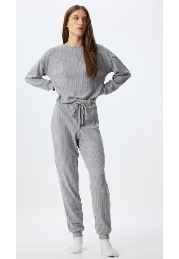 Pantaloni de pijama cu snur-FEMEI/IMBRACAMINTE/Pijamale si halate de baie-IMBRACAMINTE/Pijamale si halate de baie