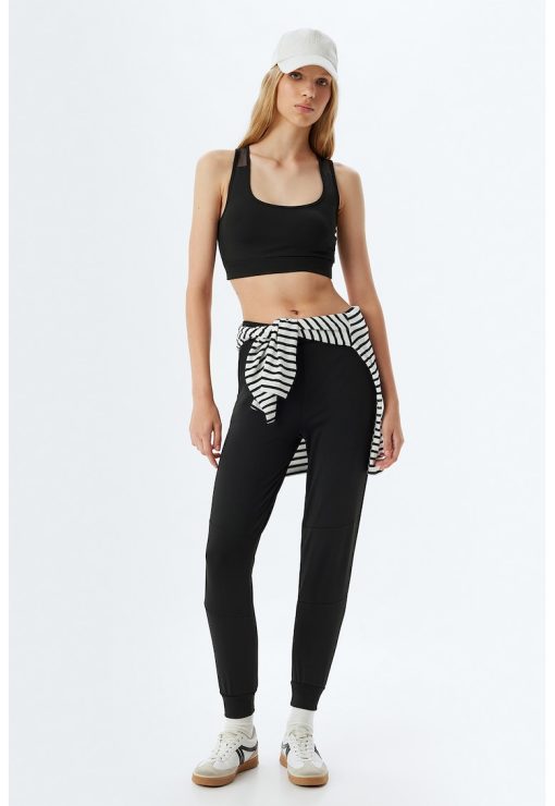 Pantaloni de trening crop conici-FEMEI/IMBRACAMINTE/Pantaloni si colanti-IMBRACAMINTE/Pantaloni si colanti