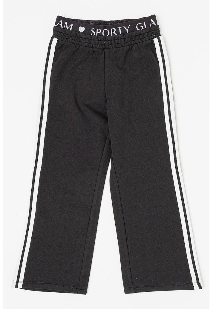 Pantaloni de trening cu benzi laterale contrastante-FETE/IMBRACAMINTE/Blugi-IMBRACAMINTE/Blugi