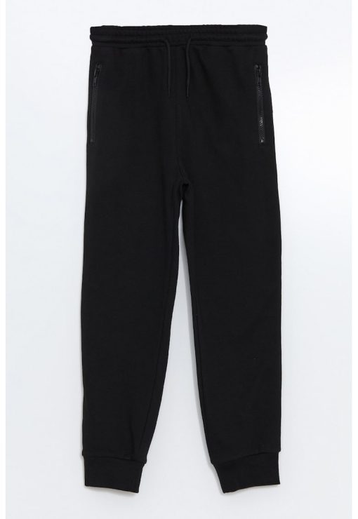 Pantaloni de trening cu buzunare cu fermoar-BAIETI/IMBRACAMINTE/Blugi-IMBRACAMINTE/Blugi