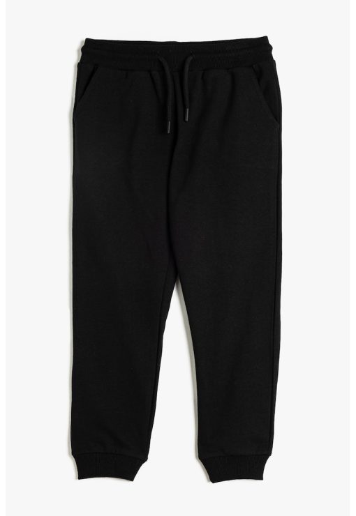 Pantaloni de trening cu snur de ajustare si buzunare laterale-BAIETI/IMBRACAMINTE/Blugi-IMBRACAMINTE/Blugi