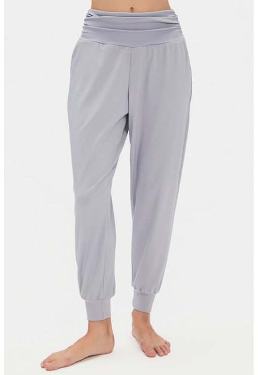 Pantaloni de trening cu talie inalta-FEMEI/IMBRACAMINTE/Pantaloni si colanti-IMBRACAMINTE/Pantaloni si colanti