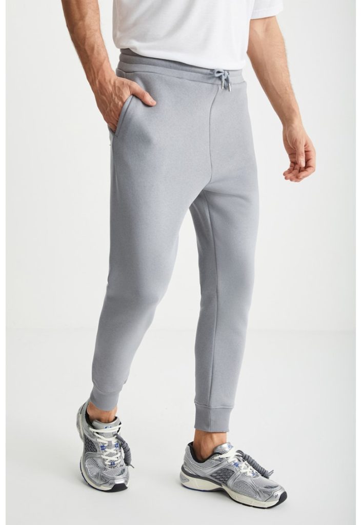 Pantaloni de trening cu talie medie si snur-BARBATI/IMBRACAMINTE/Pantaloni si colanti-IMBRACAMINTE/Pantaloni si colanti