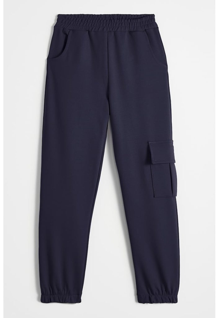 Pantaloni de trening din amestec de bumbac cu talie elastica-BAIETI/IMBRACAMINTE/Blugi-IMBRACAMINTE/Blugi