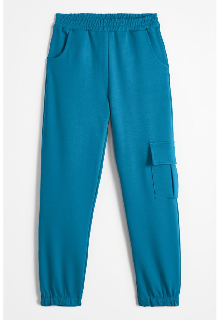 Pantaloni de trening din amestec de bumbac cu talie elastica-BAIETI/IMBRACAMINTE/Blugi-IMBRACAMINTE/Blugi