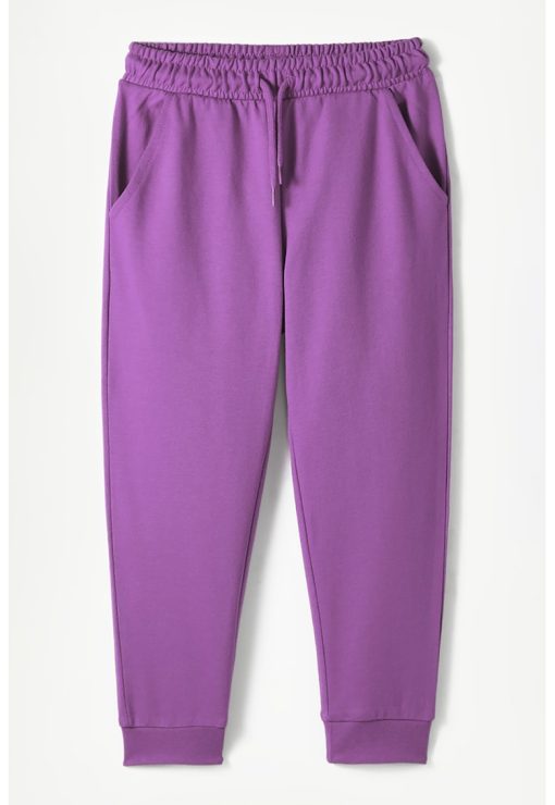 Pantaloni de trening din bumbac cu snur de ajustare-FETE/IMBRACAMINTE/Blugi-IMBRACAMINTE/Blugi