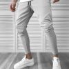 Pantaloni de trening gri conici 10045 O4-1.3-Pantaloni > Pantaloni de trening