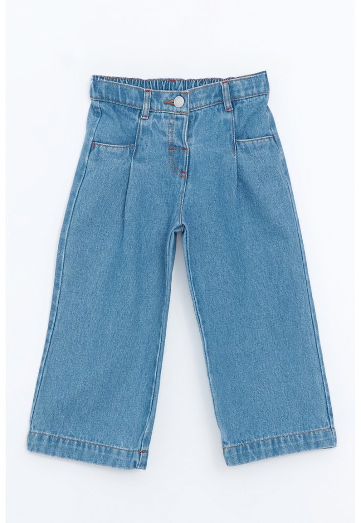 Pantaloni din denim cu talie elastica-FETE/IMBRACAMINTE/Blugi-IMBRACAMINTE/Blugi