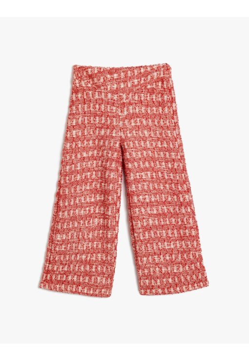 Pantaloni din tuid cu croiala ampla-FETE/IMBRACAMINTE/Blugi-IMBRACAMINTE/Blugi