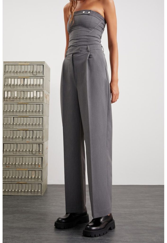 Pantaloni eleganti cu croiala ampla-FEMEI/IMBRACAMINTE/Pantaloni si colanti-IMBRACAMINTE/Pantaloni si colanti