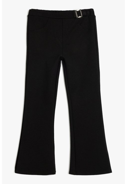 Pantaloni evazati cu detaliu metalic-FETE/IMBRACAMINTE/Blugi-IMBRACAMINTE/Blugi