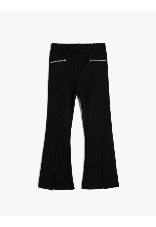 Pantaloni evazati cu model uni-FETE/IMBRACAMINTE/Blugi-IMBRACAMINTE/Blugi