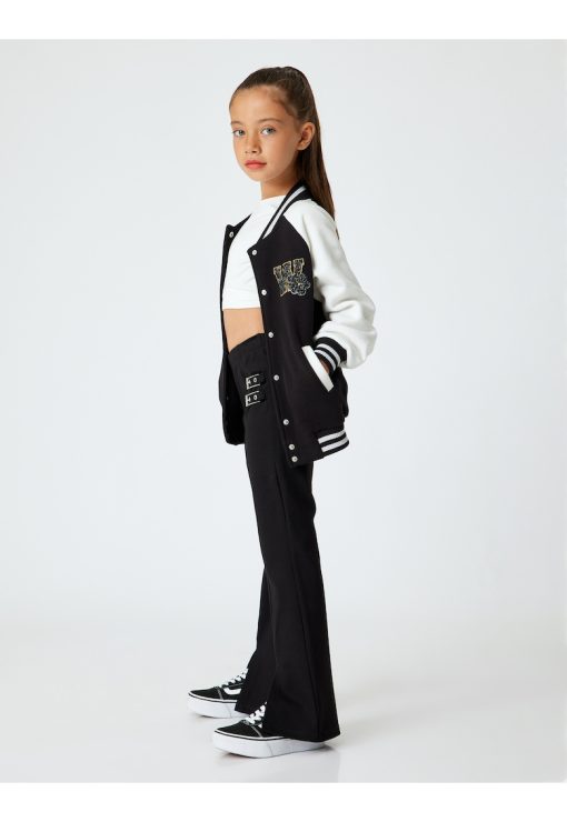 Pantaloni evazati cu slituri frontale-FETE/IMBRACAMINTE/Blugi-IMBRACAMINTE/Blugi