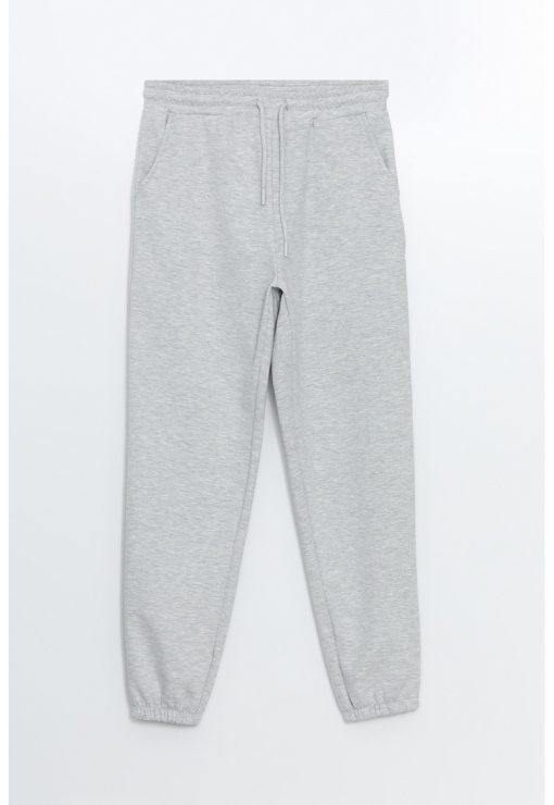 Pantaloni jogger uni cu talie elastica-FEMEI/IMBRACAMINTE/Pantaloni si colanti-IMBRACAMINTE/Pantaloni si colanti