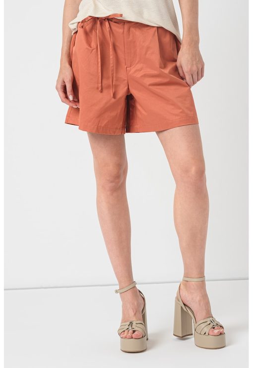 Pantaloni scurti ampli cu talie medie-FEMEI/IMBRACAMINTE/Pantaloni si colanti-IMBRACAMINTE/Pantaloni si colanti