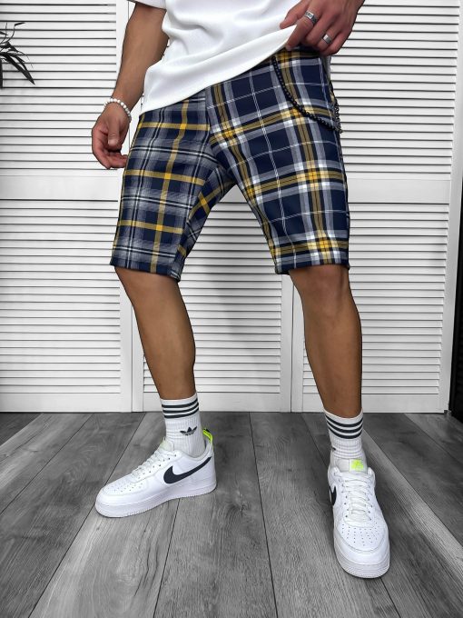 Pantaloni scurti casual   carouri  13183 N7-4.3-Pantaloni > Pantaloni scurti