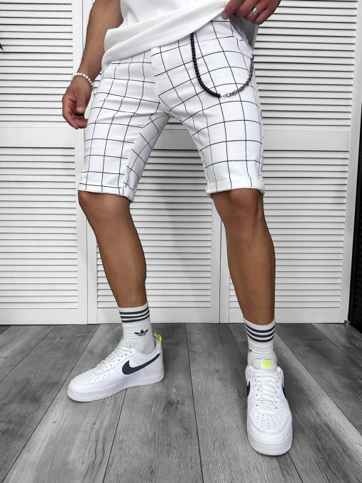 Pantaloni scurti casual   carouri  13184 N7-4.3-Pantaloni > Pantaloni scurti