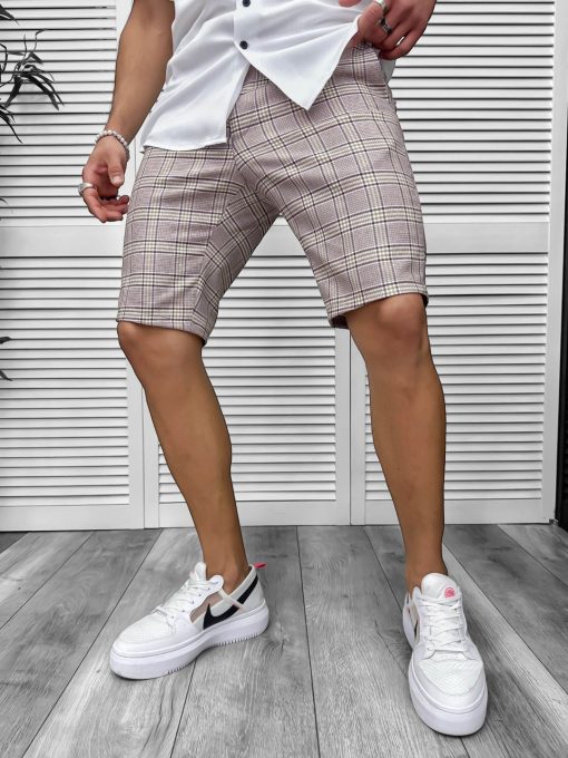 Pantaloni scurti casual  cu imprimeu  13116-Pantaloni > Pantaloni scurti