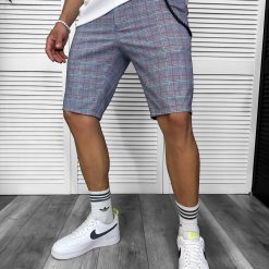 Pantaloni scurti casual in dungi 13182-Pantaloni > Pantaloni scurti