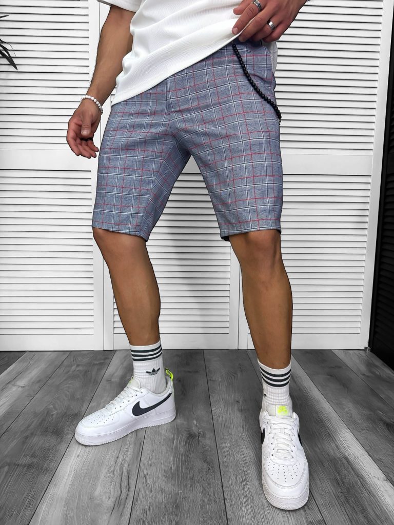 Pantaloni scurti casual in dungi 13182-Pantaloni > Pantaloni scurti