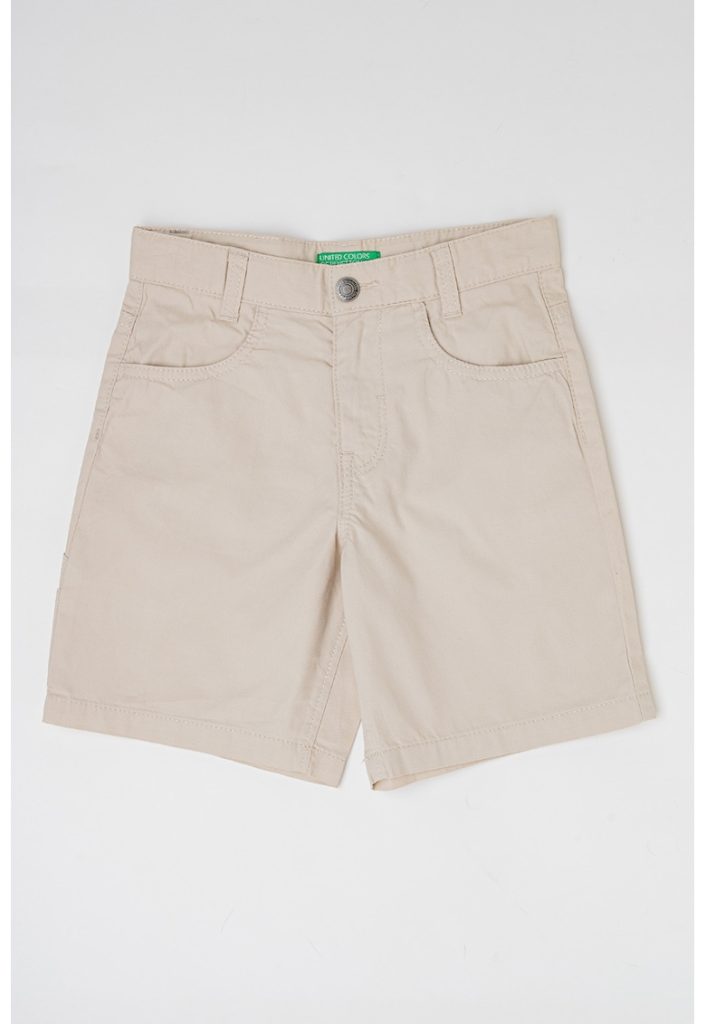 Pantaloni scurti cu model cu 5 buzunare-BAIETI/IMBRACAMINTE/Sorturi-IMBRACAMINTE/Sorturi